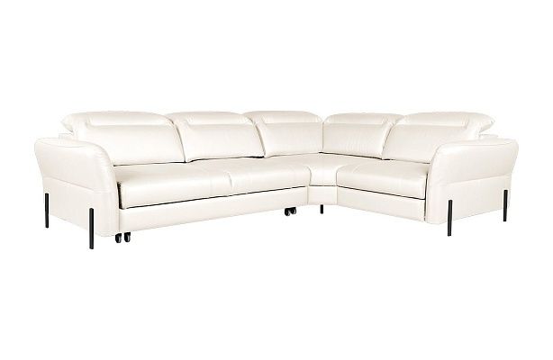 Диван Мишель с тумбой Стандарт 85/21 Grann Madras Lotys White опоры двойные металл Covers
