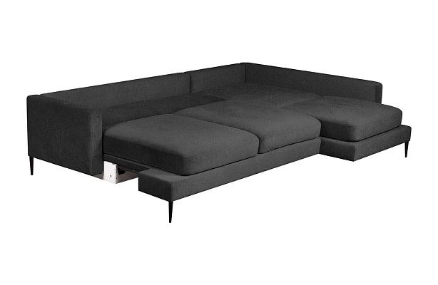 Диван Паоло с канапе  Gunnared Dark Grey