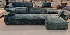Модульный диван Мюнхен с канапе Plush dusty green Аутлет Outlet