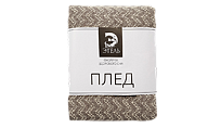Плед Этель идига (коричневый)