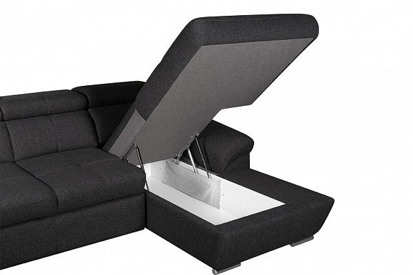 Диван Капри с канапе 260 Gunnared Dark Grey